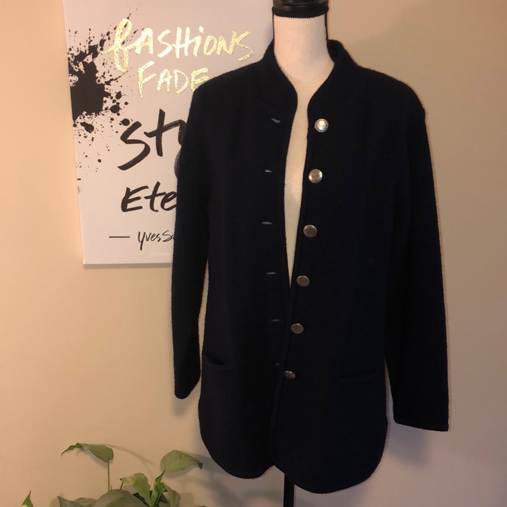 Black 100% Wool Coat